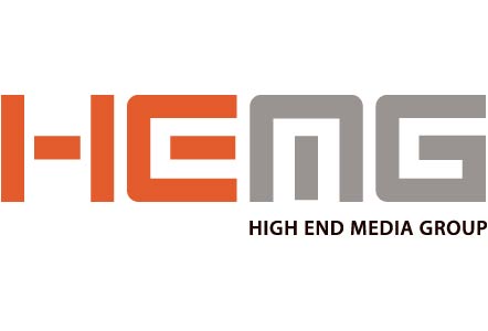 High End Media Liggande logo